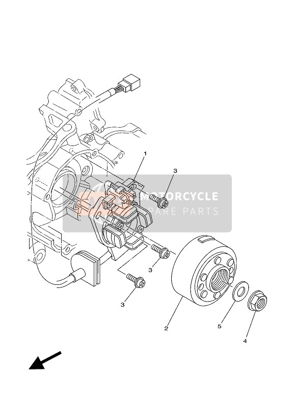 Yamaha YZ125 2018 GENERATOR für ein 2018 Yamaha YZ125