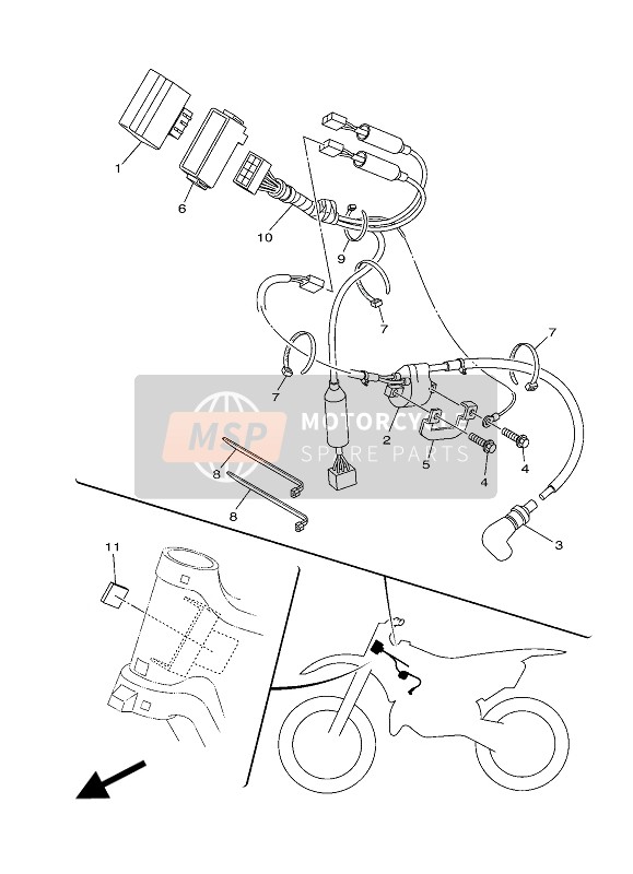 Yamaha YZ125 2018 ELEKTRISCH 1 für ein 2018 Yamaha YZ125