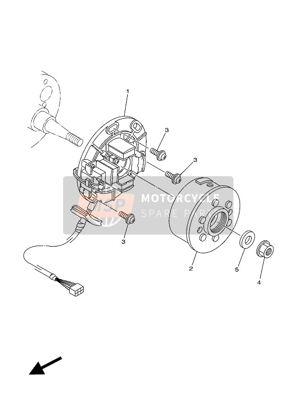 Yamaha YZ250 2018 Generator for a 2018 Yamaha YZ250