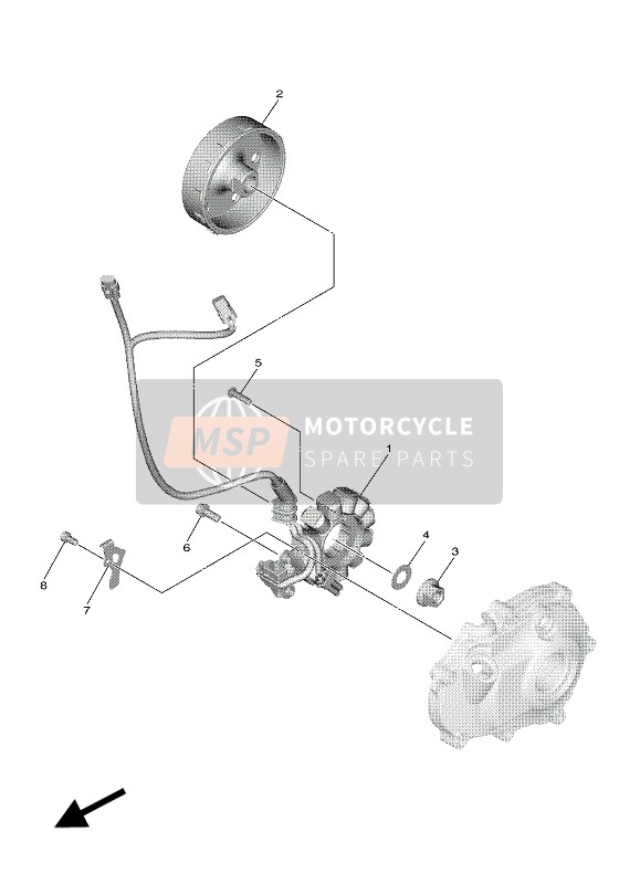 BR9814500100, Rotor Assy, Yamaha, 0