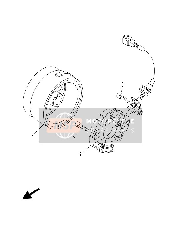 Yamaha TT-R125 SW & LW 2003 Generator for a 2003 Yamaha TT-R125 SW & LW