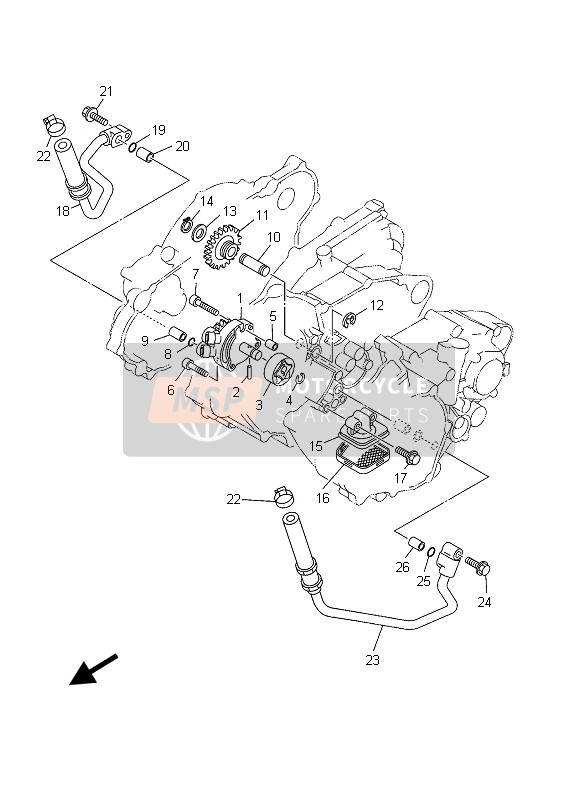 Yamaha WR250F 2003 ÖLPUMPE für ein 2003 Yamaha WR250F