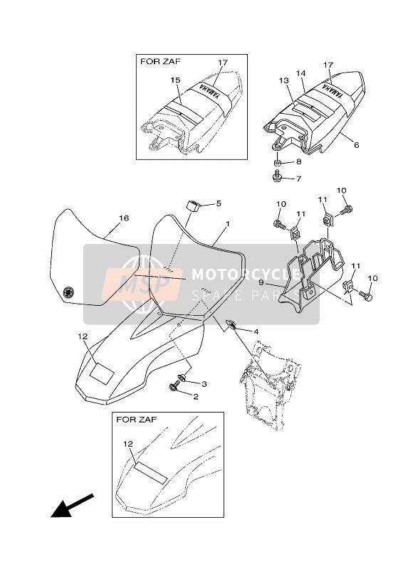 Yamaha TT-R50E 2019 Aile pour un 2019 Yamaha TT-R50E