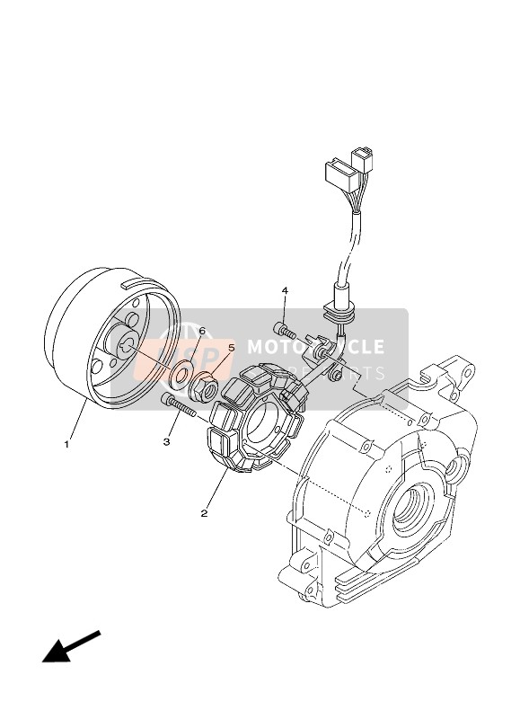 Yamaha TT-R110E 2019 Generador para un 2019 Yamaha TT-R110E