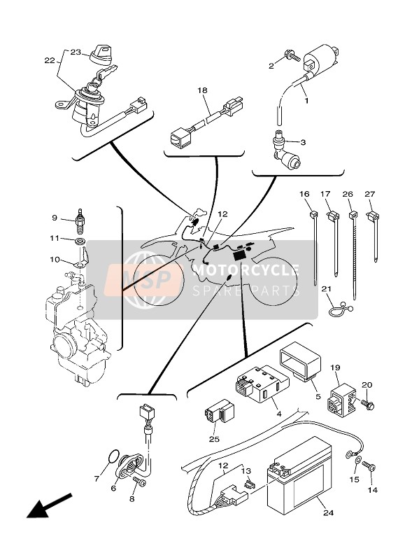 B51825600000, Thermo Switch Assy, Yamaha, 0