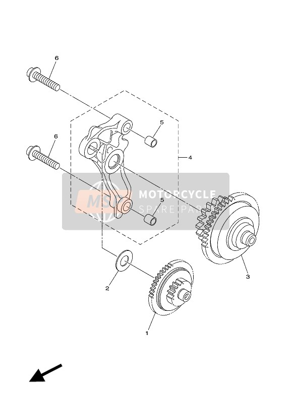 Yamaha WR450F 2019 Starter Clutch for a 2019 Yamaha WR450F