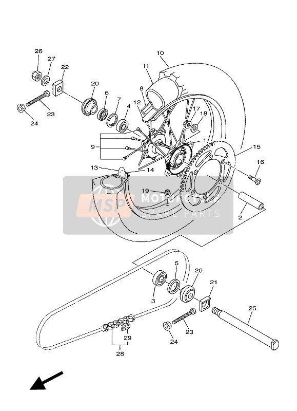 946825002100, Joint,  Chain, Yamaha, 0