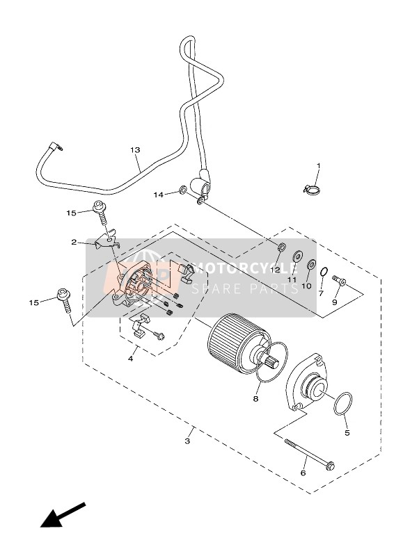 B3J154130000, Couvercle,  Carburate, Yamaha, 1