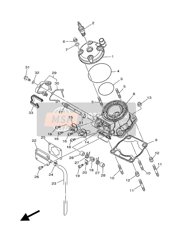 901490500100, Vis, Yamaha, 2