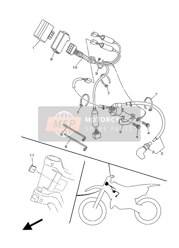 Yamaha YZ125 2019 ELEKTRISCH 1 für ein 2019 Yamaha YZ125