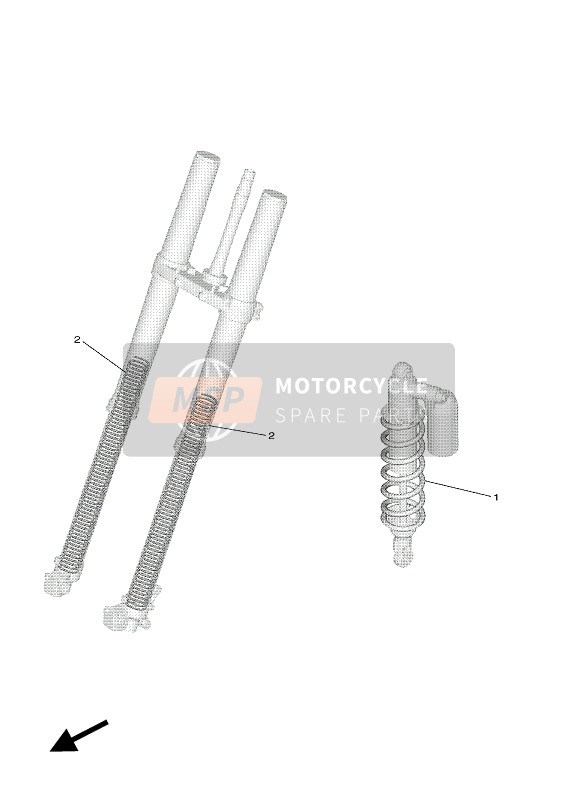 Yamaha YZ250F 2019 Alternate For Chassis for a 2019 Yamaha YZ250F