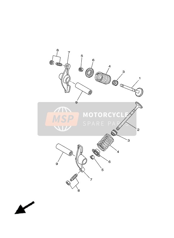 Yamaha TT-R50E 2020 Valve for a 2020 Yamaha TT-R50E