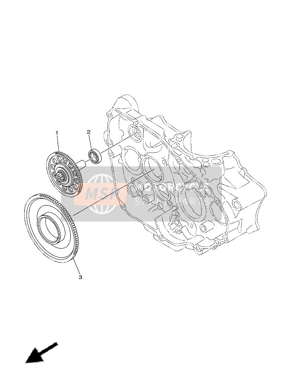 Yamaha WR250F 2020 Starter Koppeling voor een 2020 Yamaha WR250F