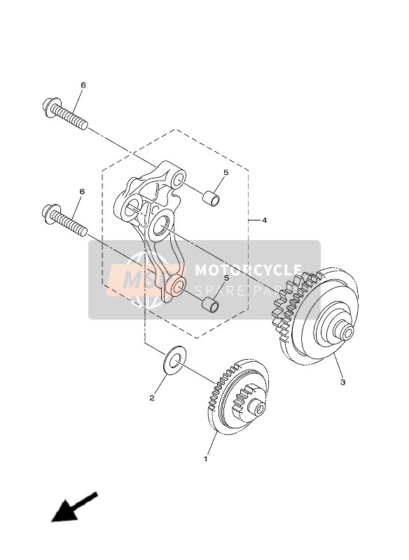 Yamaha WR450F 2020 Starter Clutch for a 2020 Yamaha WR450F