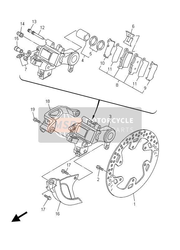 BREMSSATTEL HINTEN