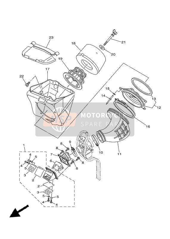 Yamaha YZ85LW 2020 Inlaat voor een 2020 Yamaha YZ85LW