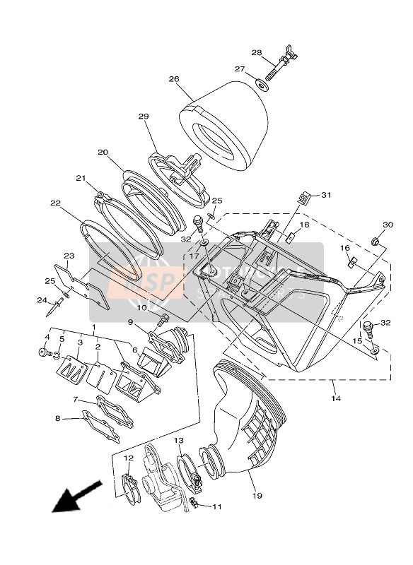 Yamaha YZ250 2020 Einlass für ein 2020 Yamaha YZ250