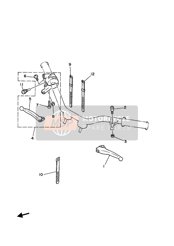 Yamaha PW50 2021 HANDSCHALTER & HEBEL für ein 2021 Yamaha PW50