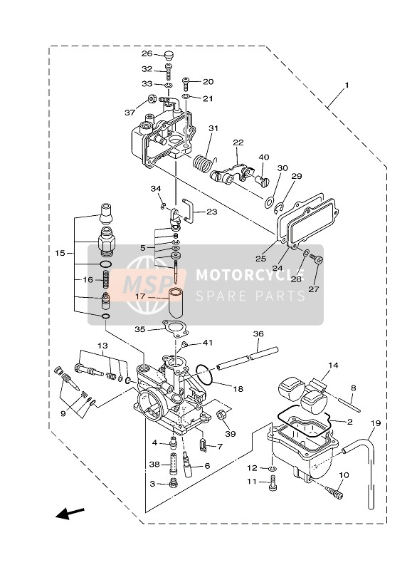 Yamaha TT-R110E 2021 Carburateur pour un 2021 Yamaha TT-R110E