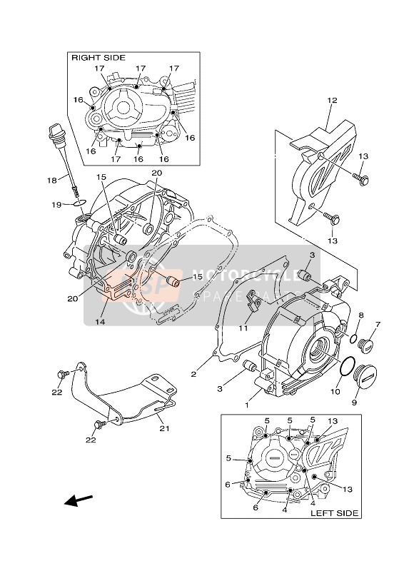 5B6E54360000, Couvercle De Demarre, Yamaha, 0