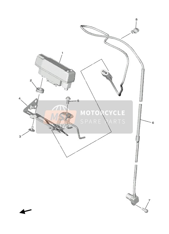 BDB835001100, Meter Assy, Yamaha, 0