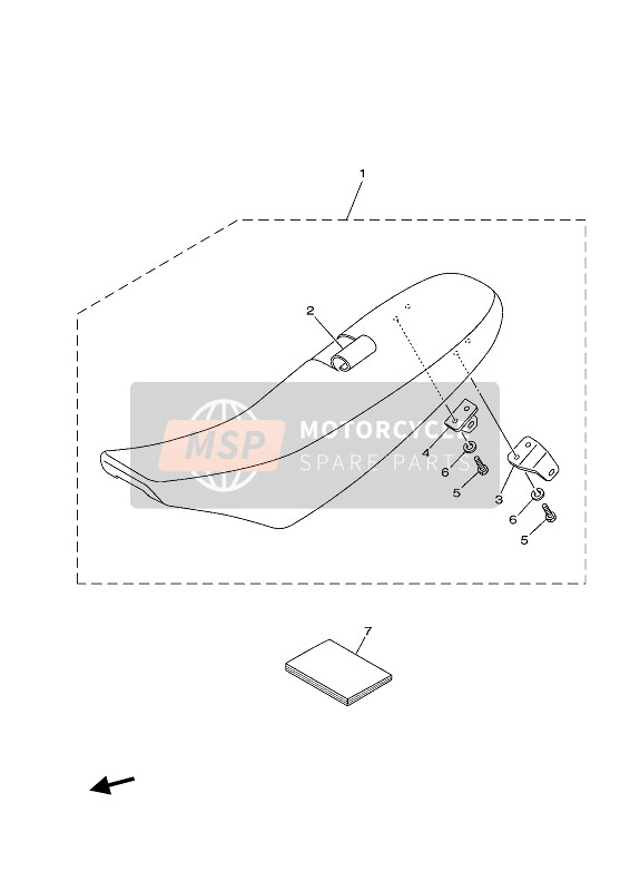 Yamaha YZ85 2021 SITZ für ein 2021 Yamaha YZ85