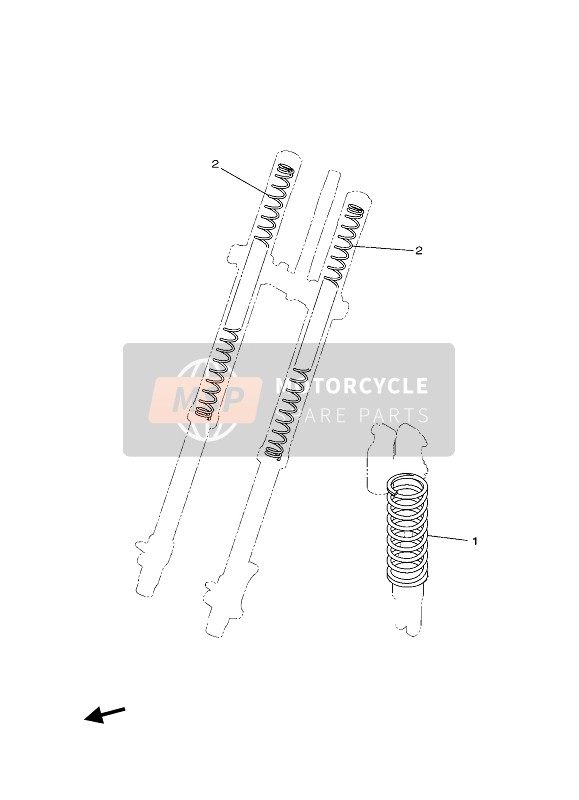 Yamaha YZ85 2021 ALTERNATIV FÜR CHASSIS für ein 2021 Yamaha YZ85