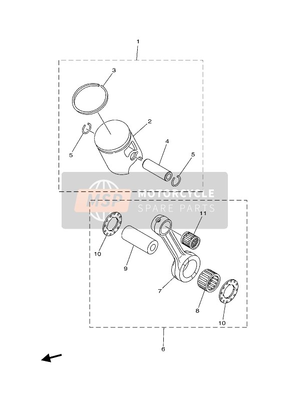 Yamaha YZ85 2021 OPTIONAL PARTS 1 for a 2021 Yamaha YZ85