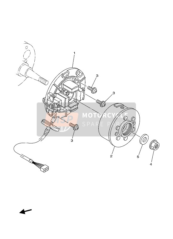 Yamaha YZ250 2021 Generador para un 2021 Yamaha YZ250