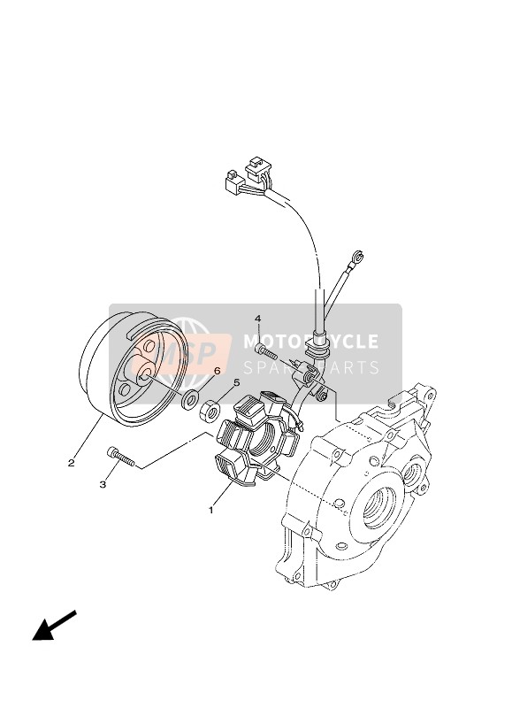 Yamaha TT-R50E 2022 Generatore per un 2022 Yamaha TT-R50E