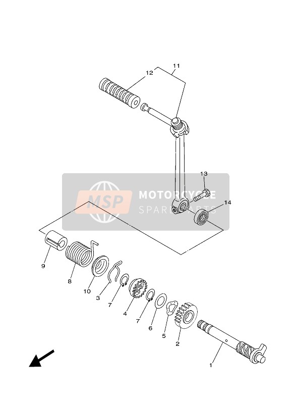 Yamaha TT-R110E 2022 Antipasto 2 per un 2022 Yamaha TT-R110E