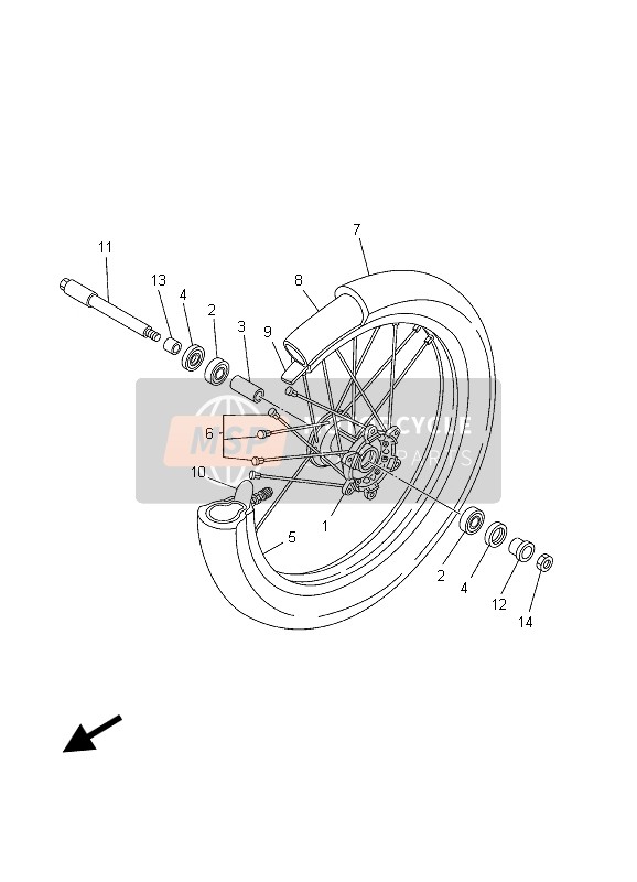 Roue avant