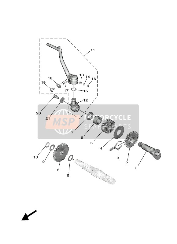 Yamaha YZ65 2022 ANLASSER für ein 2022 Yamaha YZ65