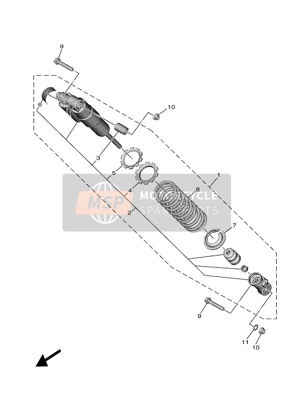 BR8222011200, Damper Sub Assy, Yamaha, 0