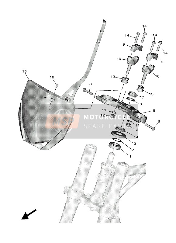 Yamaha YZ65 2022 STEERING for a 2022 Yamaha YZ65