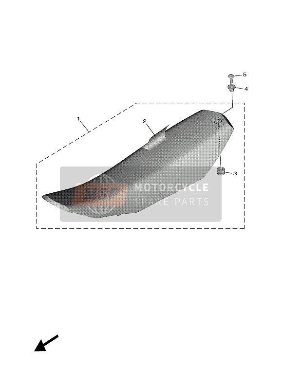 Yamaha YZ65 2022 Zadel voor een 2022 Yamaha YZ65