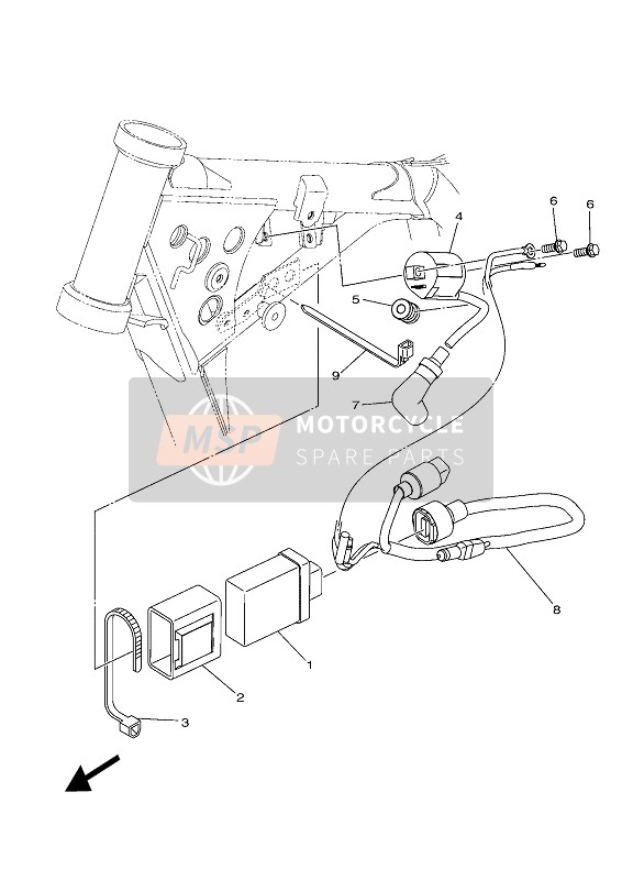 Yamaha YZ85 2022 ELECTRICAL 1 for a 2022 Yamaha YZ85