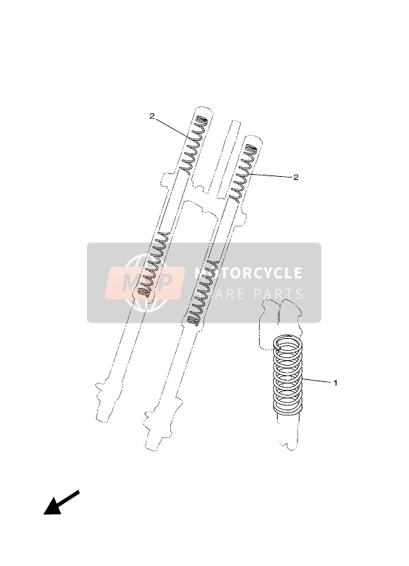 Yamaha YZ85 2022 ALTERNATIV FÜR CHASSIS für ein 2022 Yamaha YZ85