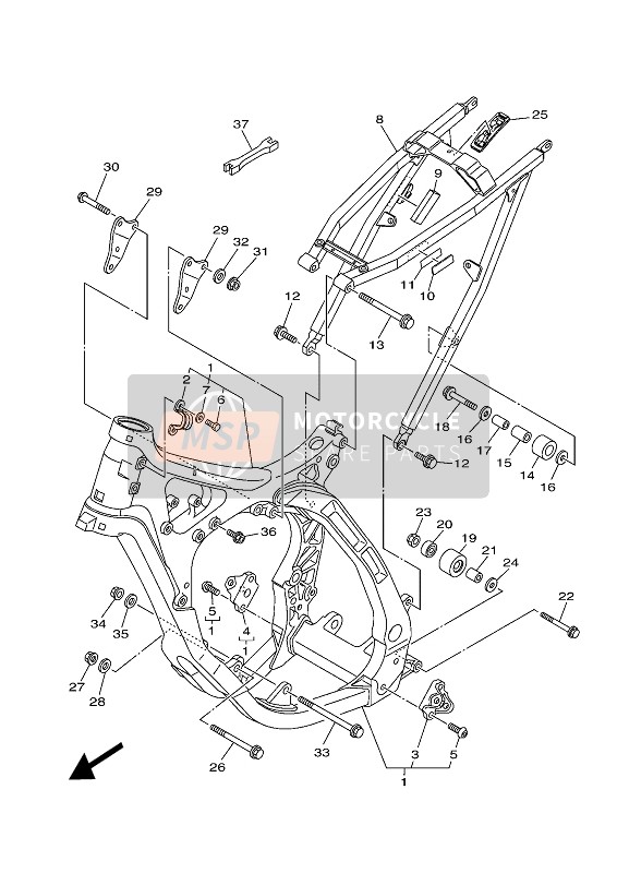 901050813200, Bullone, Flangiato, Yamaha, 3