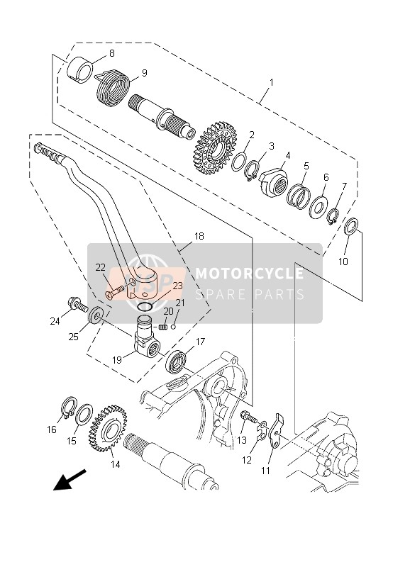 Yamaha YZ250 2003 ANLASSER für ein 2003 Yamaha YZ250