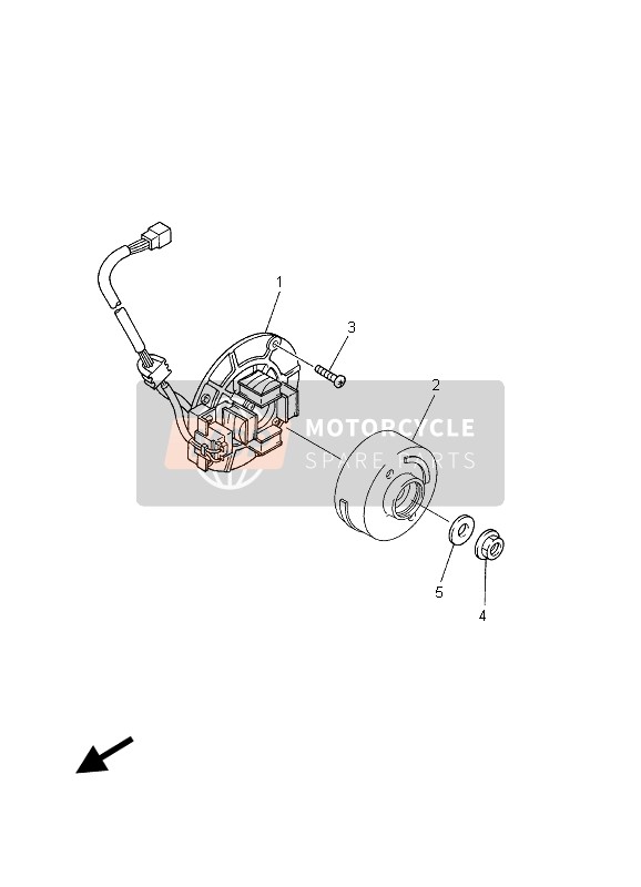 17D855501000, Rotor Cplt, Yamaha, 0