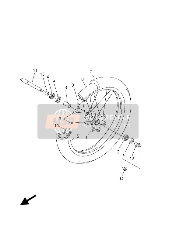 Roue avant