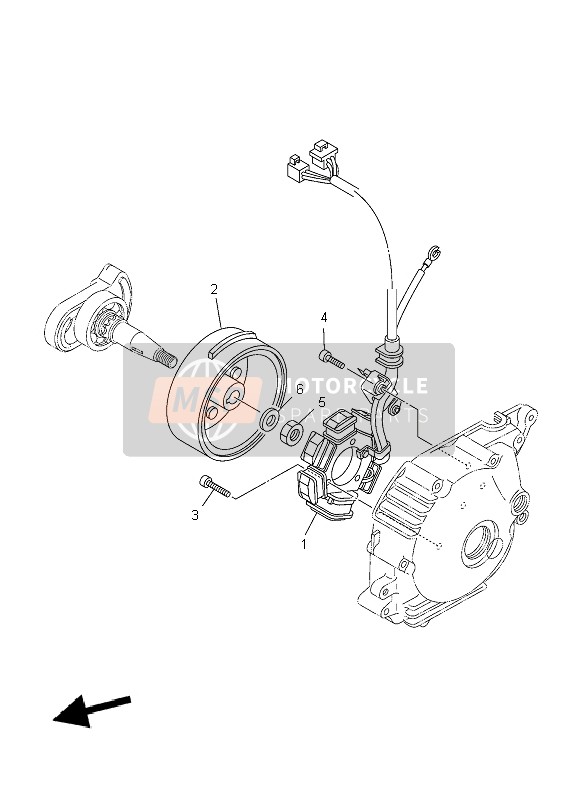 Yamaha TT-R90E 2004 Generator for a 2004 Yamaha TT-R90E