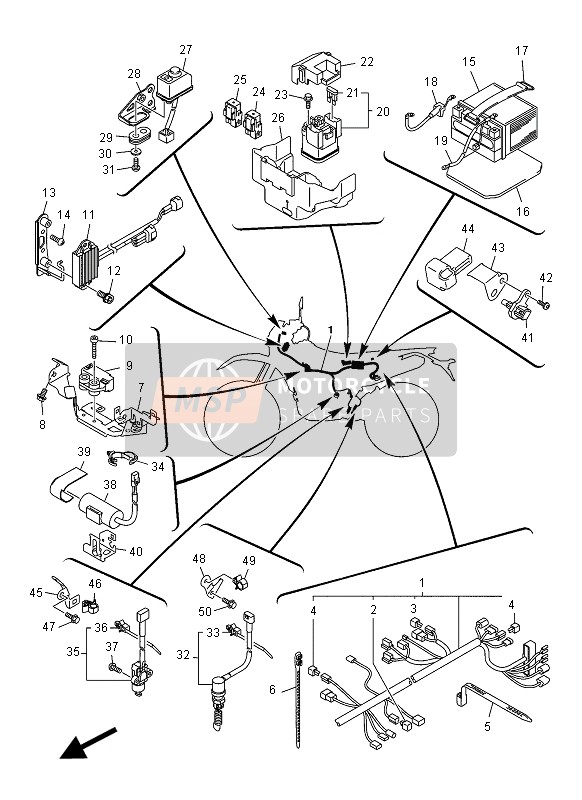 5D1819500000, Relais Assy (5D1-00), Yamaha, 0