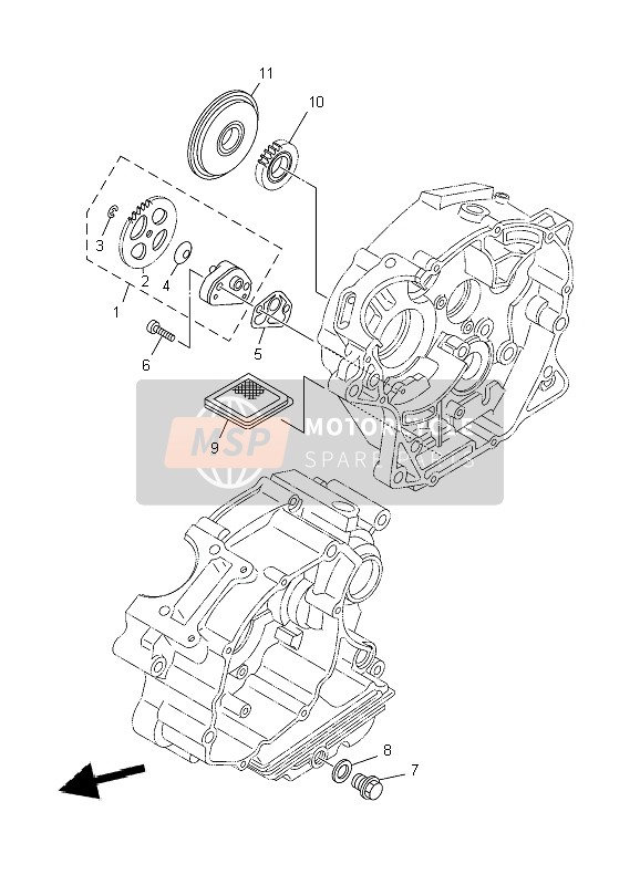 Yamaha TT-R125E SW & LW 2004 Bomba de aceite para un 2004 Yamaha TT-R125E SW & LW