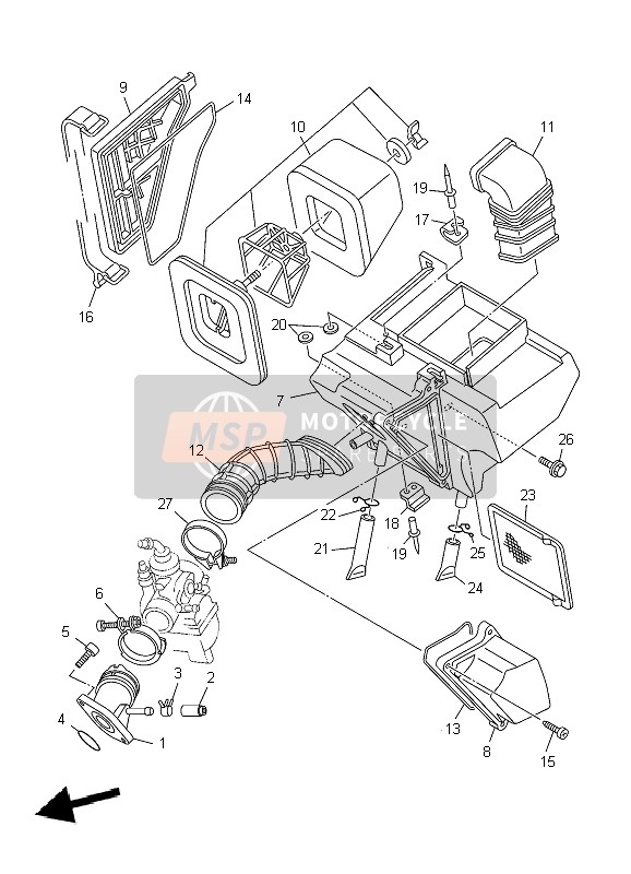 Yamaha TT-R125 SW & LW 2004 Admission pour un 2004 Yamaha TT-R125 SW & LW