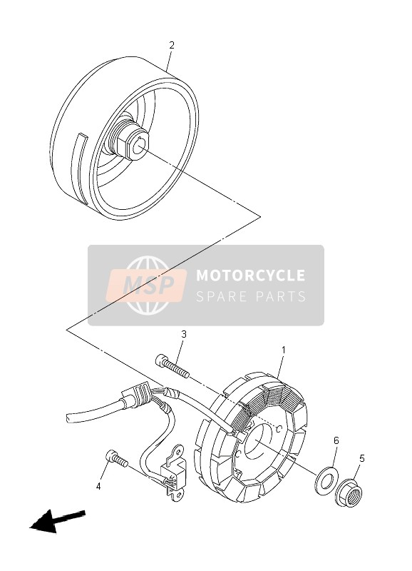 Yamaha WR250F 2004 GENERATOR für ein 2004 Yamaha WR250F