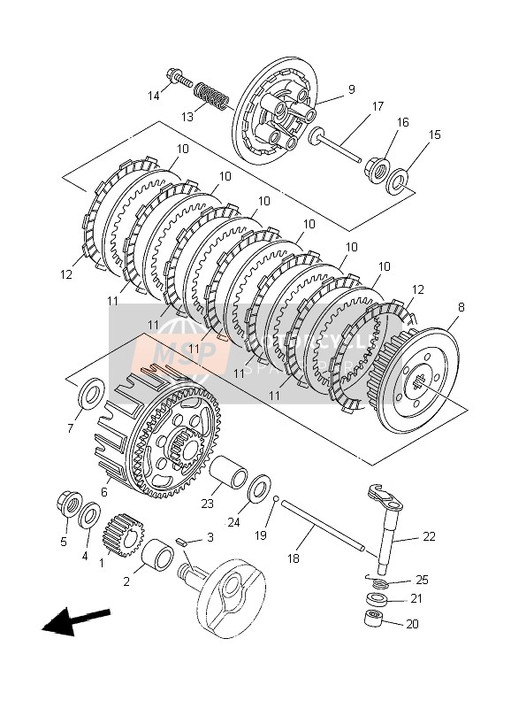 Yamaha YZ85 SW & LW 2004 Clutch for a 2004 Yamaha YZ85 SW & LW