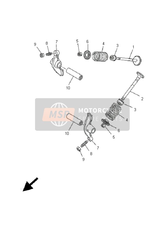 Yamaha TT-R90 2005 Valve for a 2005 Yamaha TT-R90