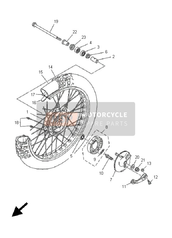 Roue avant